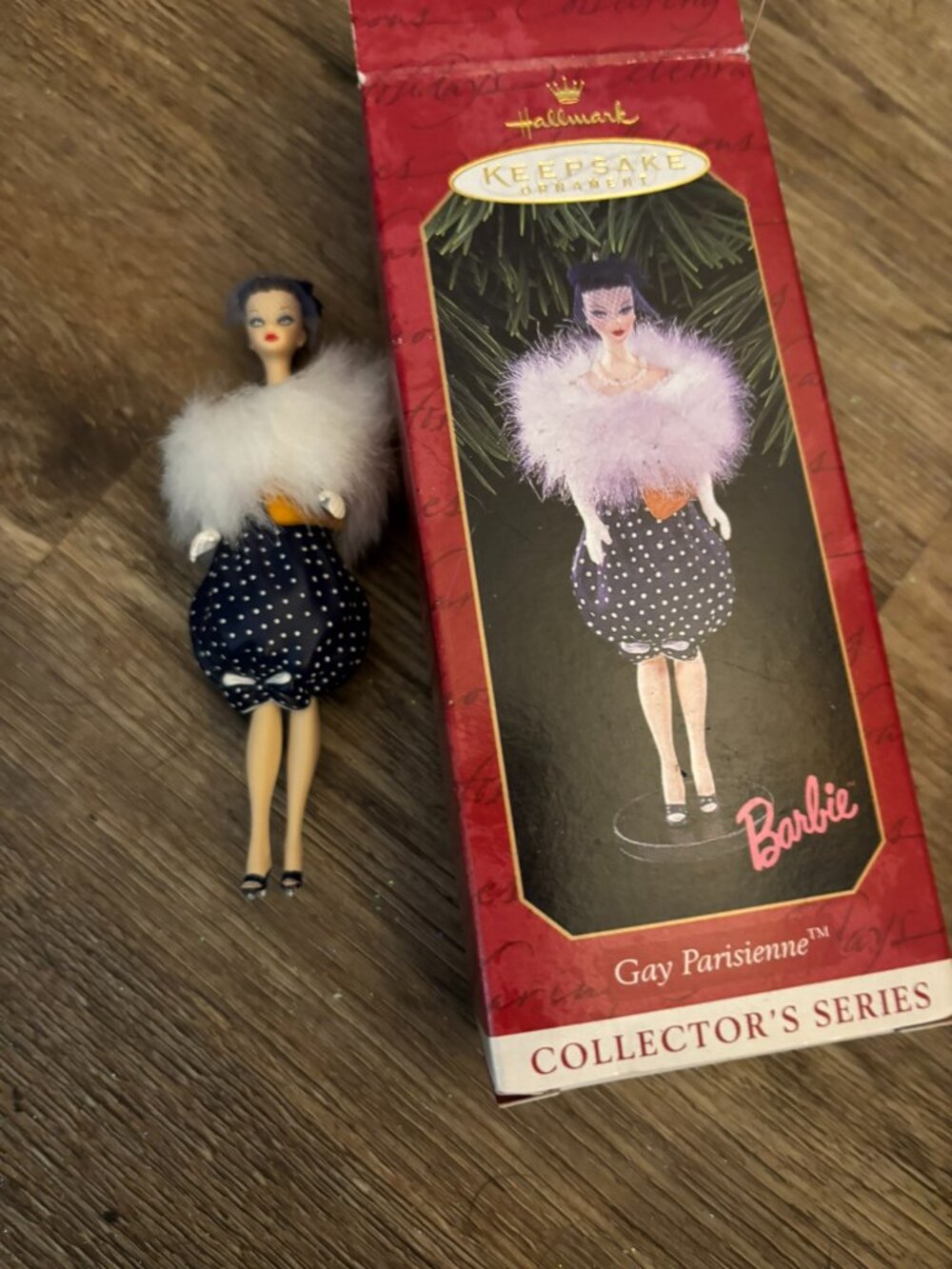 Hallmark Barbie Doll ornament Gay Parisienne 1998 MIB